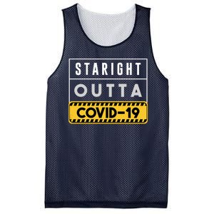 Straight Outta Covid 19 Mesh Reversible Basketball Jersey Tank