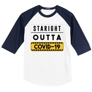 Straight Outta Covid 19 Baseball Sleeve Shirt