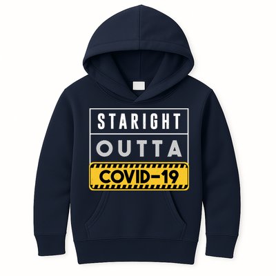 Straight Outta Covid 19 Kids Hoodie