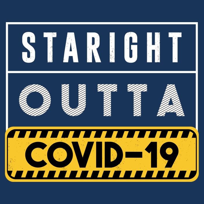 Straight Outta Covid 19 Zip Tote Bag