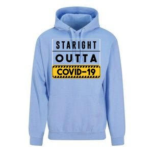 Straight Outta Covid 19 Unisex Surf Hoodie