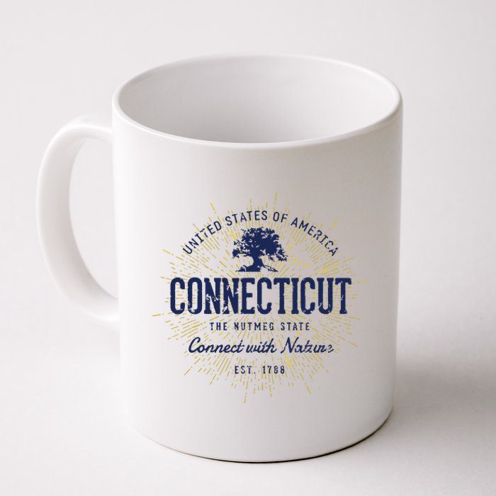 State Of Connecticut Vintage Retro Connecticut Coffee Mug