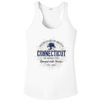 State Of Connecticut Vintage Retro Connecticut Ladies PosiCharge Competitor Racerback Tank