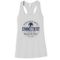 State Of Connecticut Vintage Retro Connecticut Women's Racerback Tank