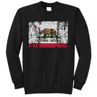 State Of California Flag Vintage Distressed Retro Gift Sweatshirt