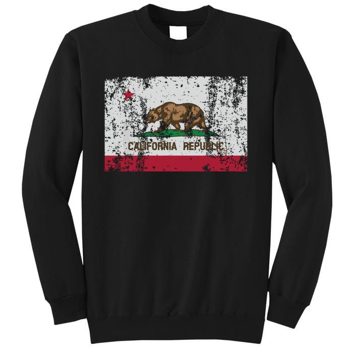 State Of California Flag Vintage Distressed Retro Gift Sweatshirt