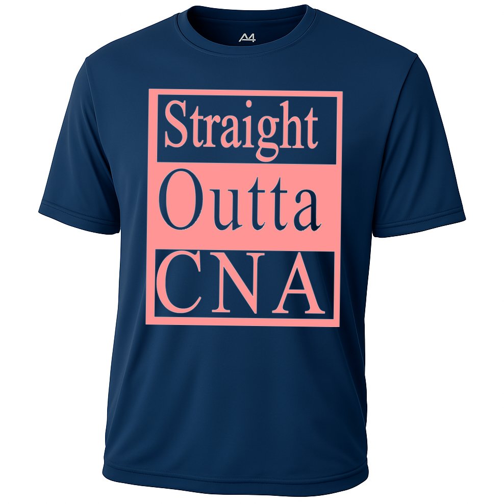 Straight Outta CNA Cooling Performance Crew T-Shirt