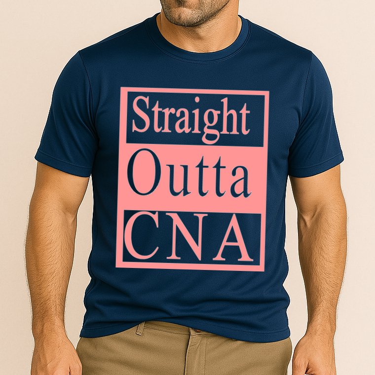 Straight Outta CNA Cooling Performance Crew T-Shirt