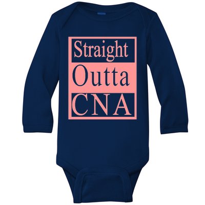 Straight Outta CNA Baby Long Sleeve Bodysuit