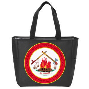 Seal Of Citizen Potawatomi Nation Indian Reservation Zip Tote Bag