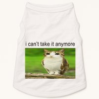 Silly Owl Cat Meme I CanT Take It Anymore Doggie Tank