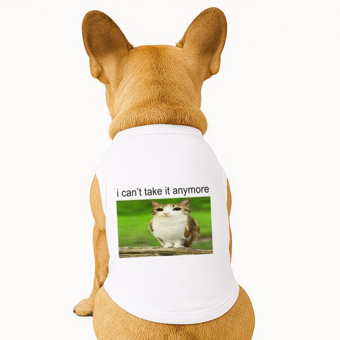 Silly Owl Cat Meme I CanT Take It Anymore Doggie Tank