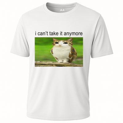 Silly Owl Cat Meme I CanT Take It Anymore Performance Shirt