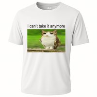 Silly Owl Cat Meme I CanT Take It Anymore Performance Shirt