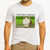 Silly Owl Cat Meme I CanT Take It Anymore Performance Shirt