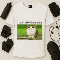 Silly Owl Cat Meme I CanT Take It Anymore Performance Shirt