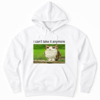 Silly Owl Cat Meme I CanT Take It Anymore Hoodie