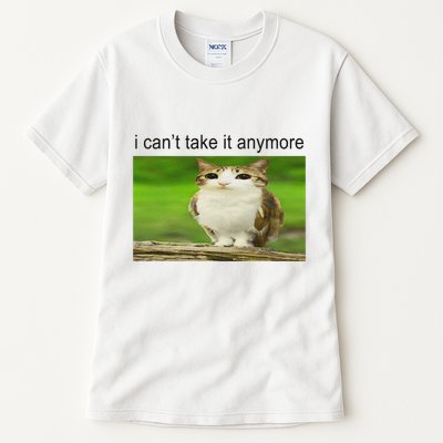 Silly Owl Cat Meme I CanT Take It Anymore Tall T-Shirt