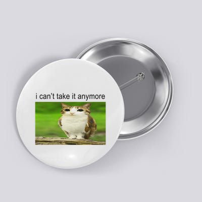 Silly Owl Cat Meme I CanT Take It Anymore Button
