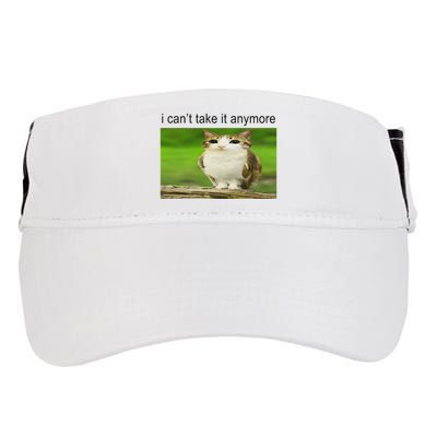 Silly Owl Cat Meme I CanT Take It Anymore Adult Drive Performance Visor