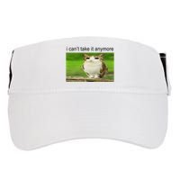 Silly Owl Cat Meme I CanT Take It Anymore Adult Drive Performance Visor