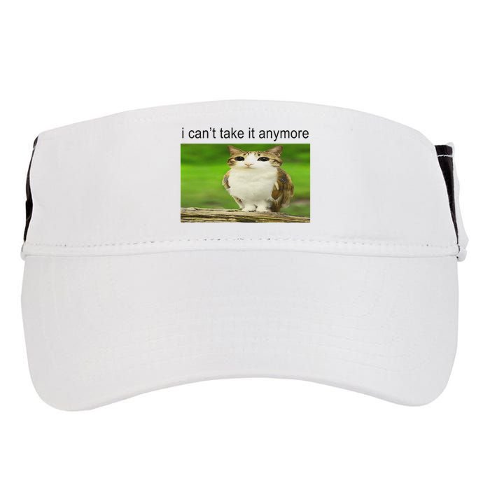 Silly Owl Cat Meme I CanT Take It Anymore Adult Drive Performance Visor