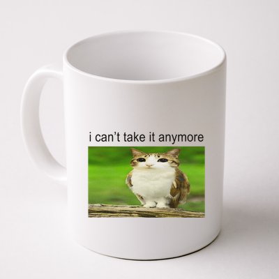 Silly Owl Cat Meme I CanT Take It Anymore Mug
