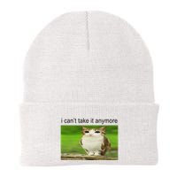 Silly Owl Cat Meme I CanT Take It Anymore Beanie