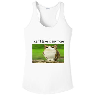 Silly Owl Cat Meme I CanT Take It Anymore Ladies PosiCharge Competitor Racerback Tank