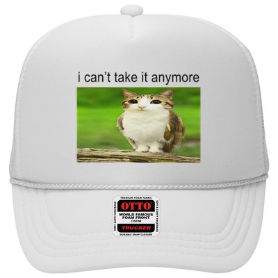 Silly Owl Cat Meme I CanT Take It Anymore Trucker Hat