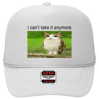 Silly Owl Cat Meme I CanT Take It Anymore Hat