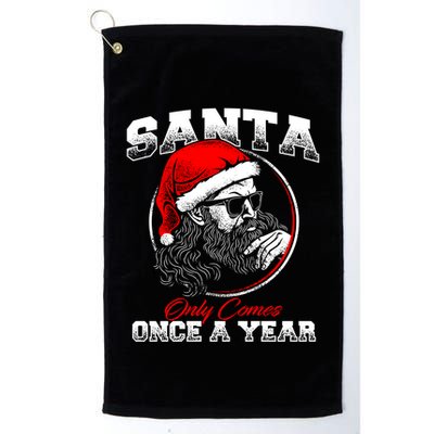 Santa Ony Comes Once A Year Naughty Santa Claus Dirty Joke Gift Golf Towel