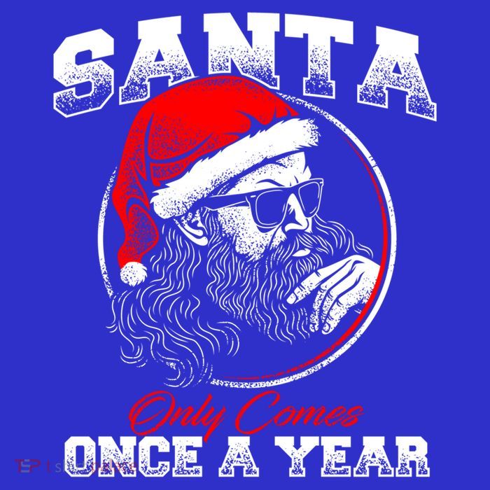 Santa Ony Comes Once A Year Naughty Santa Claus Dirty Joke Gift T-Shirt
