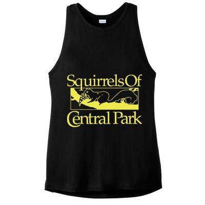 Squirrels Of Central Park Ladies PosiCharge Tri-Blend Wicking Tank