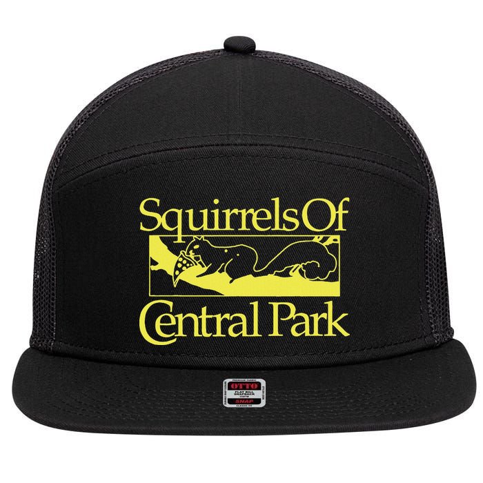 Squirrels Of Central Park 7 Panel Mesh Trucker Snapback Hat