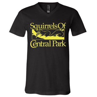 Squirrels Of Central Park V-Neck T-Shirt