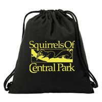 Squirrels Of Central Park Drawstring Bag