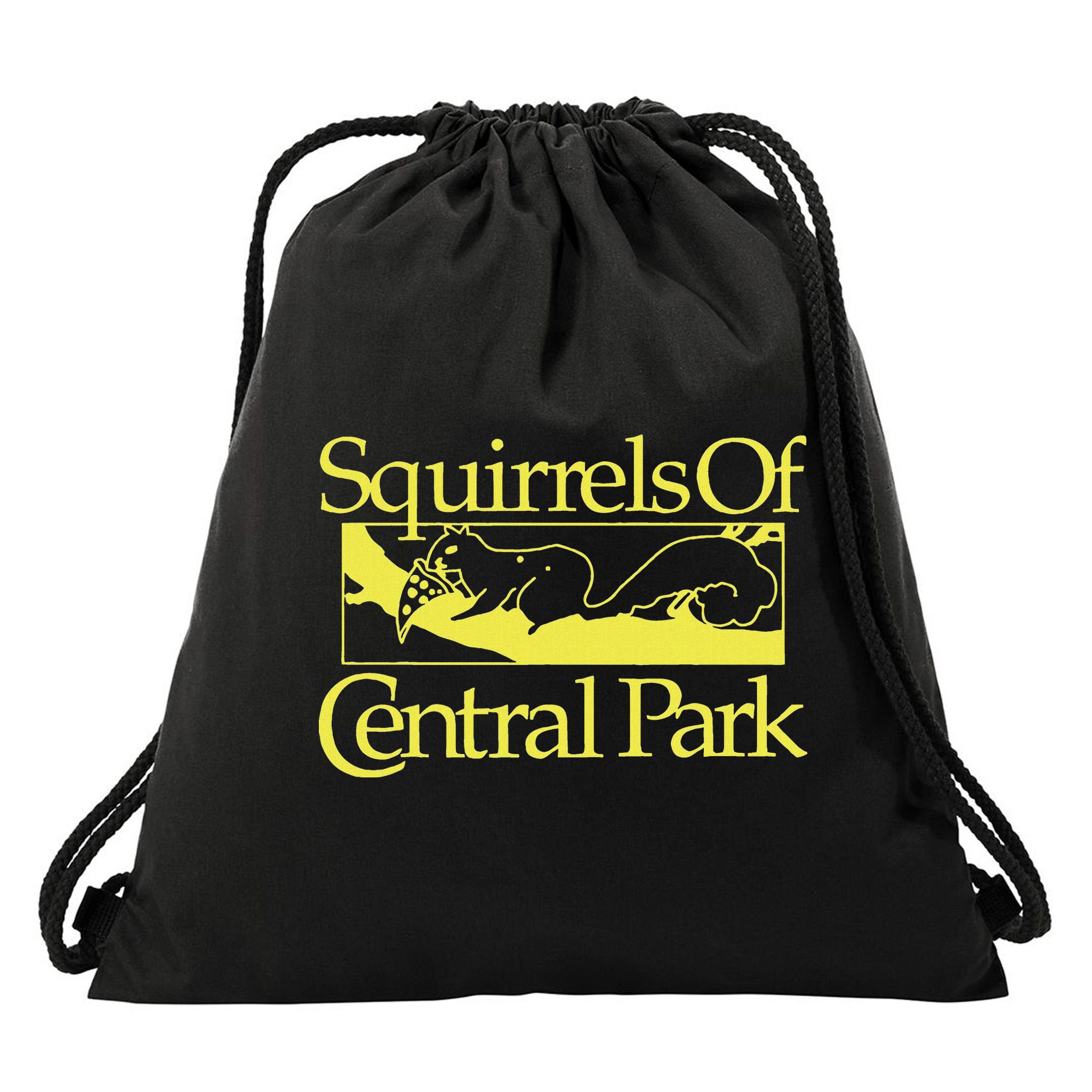 Squirrels Of Central Park Drawstring Bag