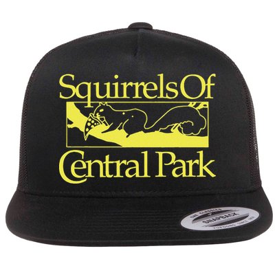 Squirrels Of Central Park Flat Bill Trucker Hat