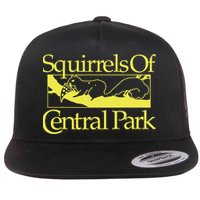 Squirrels Of Central Park Flat Bill Trucker Hat