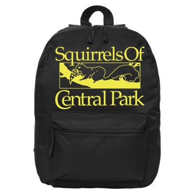 Squirrels Of Central Park 16 in Basic Backpack