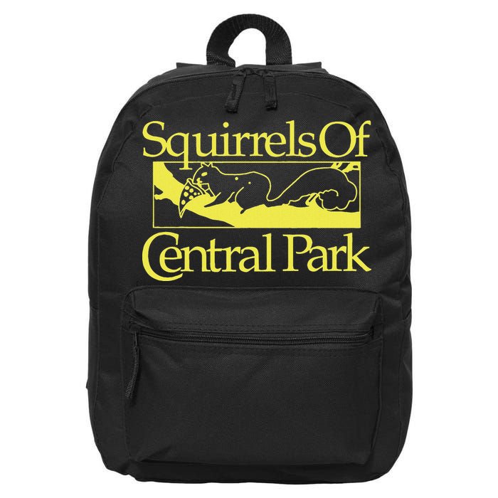 Squirrels Of Central Park 16 in Basic Backpack