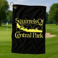 Squirrels Of Central Park Golf Towel