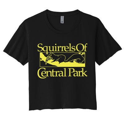 Squirrels Of Central Park Women's Crop Top Tee