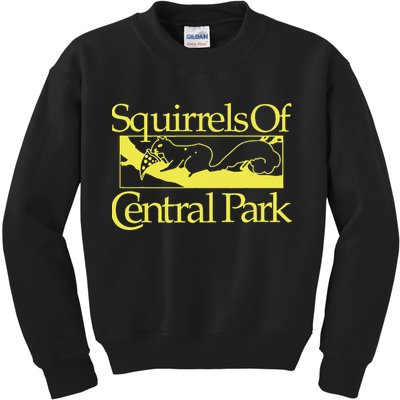 Squirrels Of Central Park Kids Sweatshirt