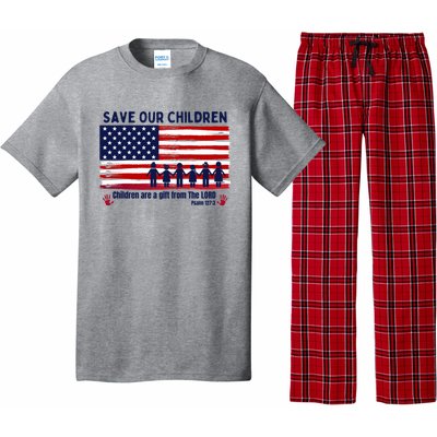 Save Our Children Are Gift From The Lord Freedom USA Flag Pajama Set