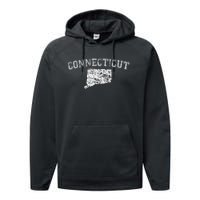 State Of Connecticut Home Pride Love Performance Fleece Hoodie