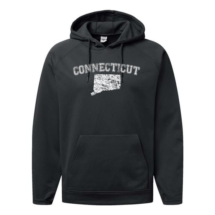 State Of Connecticut Home Pride Love Performance Fleece Hoodie