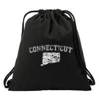 State Of Connecticut Home Pride Love Drawstring Bag