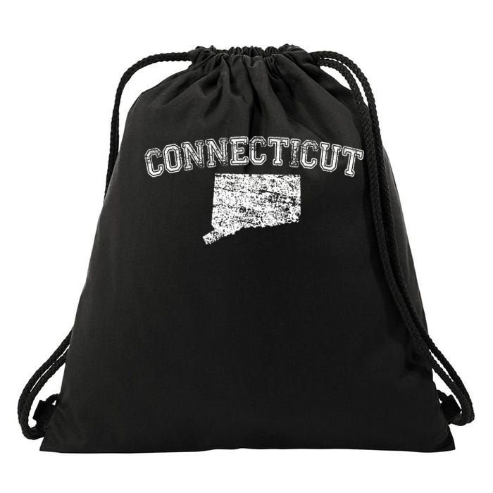 State Of Connecticut Home Pride Love Drawstring Bag